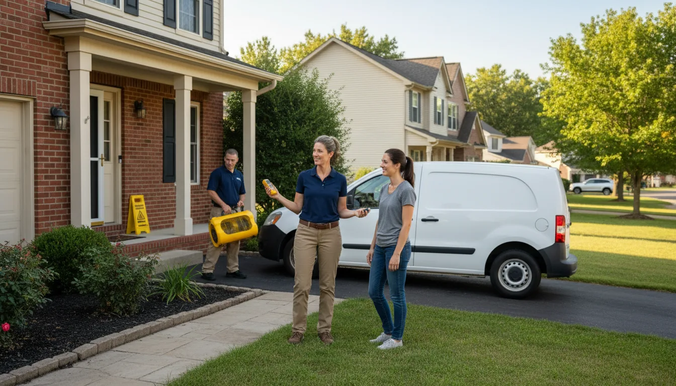 Residential water damage restoration in Grassy Creek, NC